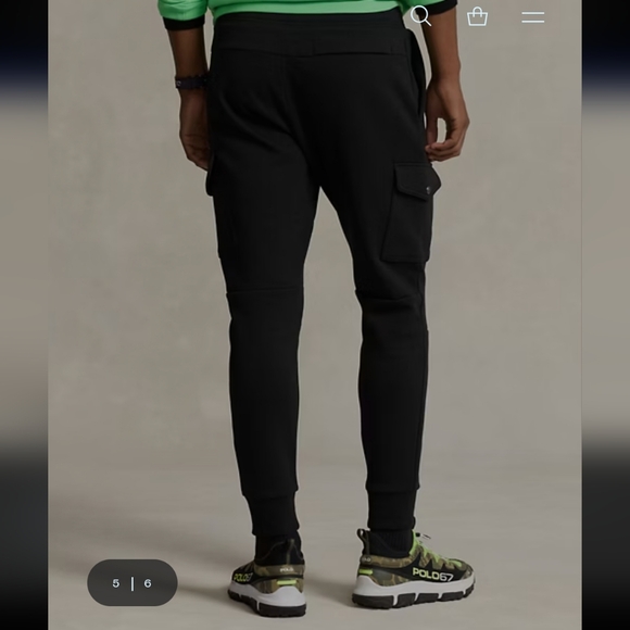 Polo Ralph Lauren Double-Knit Cargo Jogger Pant Size XXL Black - Picture 3 of 11